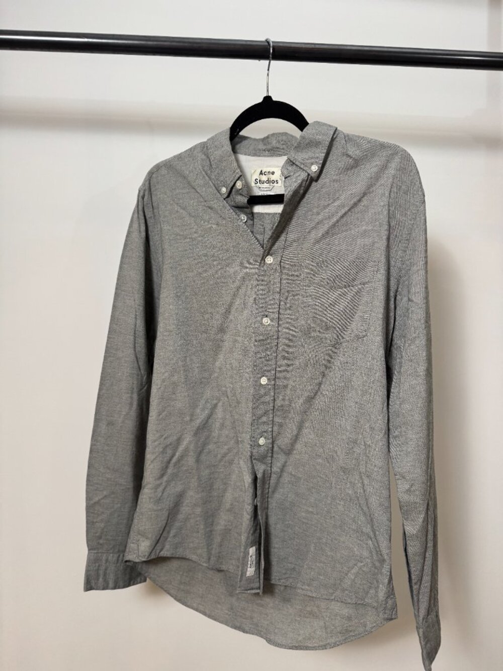 Acne Studios Grey Button Down Shirt